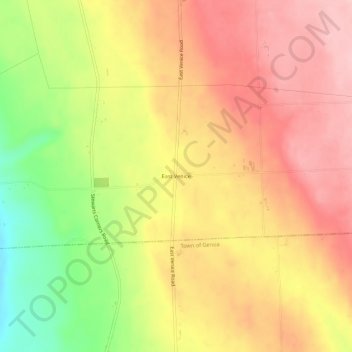 East Venice topographic map, elevation, terrain