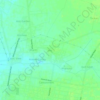 Bhoth topographic map, elevation, terrain