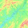 Baishan topographic map, elevation, terrain
