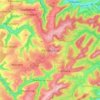 Pirmasens topographic map, elevation, terrain