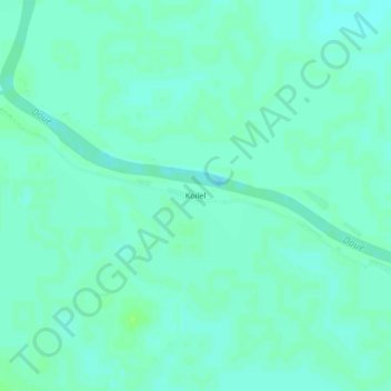 Koilel topographic map, elevation, terrain