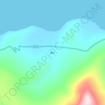 Tucun topographic map, elevation, terrain