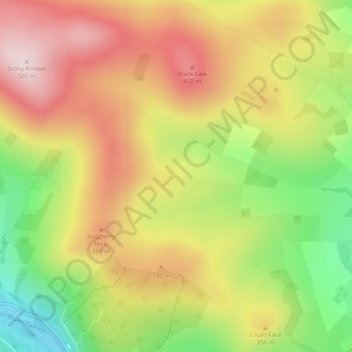 Darny Rig topographic map, elevation, terrain