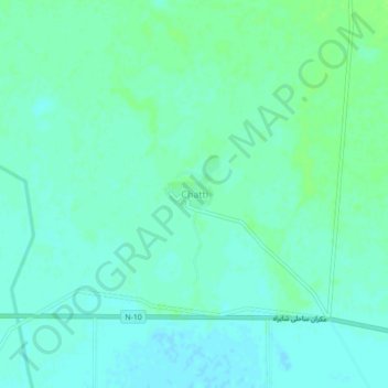 Chatti topographic map, elevation, terrain