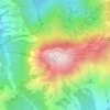 Sunset Peak topographic map, elevation, terrain