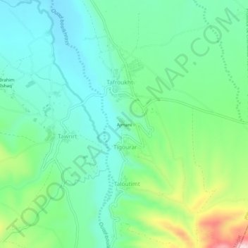 Ajmani topographic map, elevation, terrain