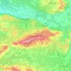 Zielona Góra topographic map, elevation, terrain