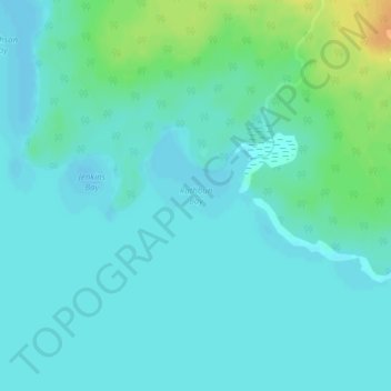 Rathbun Bay topographic map, elevation, terrain