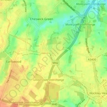 Illshaw Heath topographic map, elevation, terrain