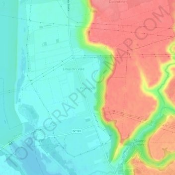 Proaspeți topographic map, elevation, terrain