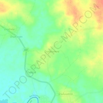 Ban Sai Thong topographic map, elevation, terrain