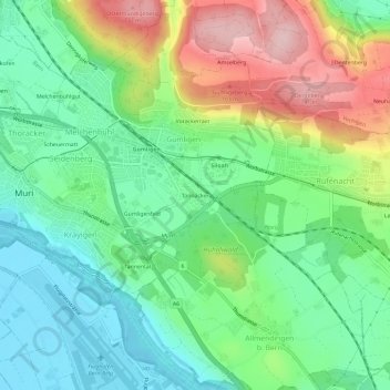 Tannacker topographic map, elevation, terrain