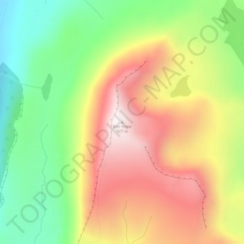 Ben Hope topographic map, elevation, terrain