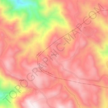 الفقرة topographic map, elevation, terrain