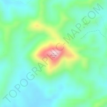 Conical Hill topographic map, elevation, terrain