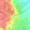 Llan-y-pwll topographic map, elevation, terrain