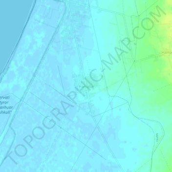 Hamallaj topographic map, elevation, terrain