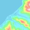 Lintangan topographic map, elevation, terrain