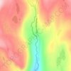 Upper Provo River Falls topographic map, elevation, terrain