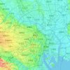 豊島区 topographic map, elevation, terrain