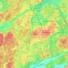 Handen topographic map, elevation, terrain