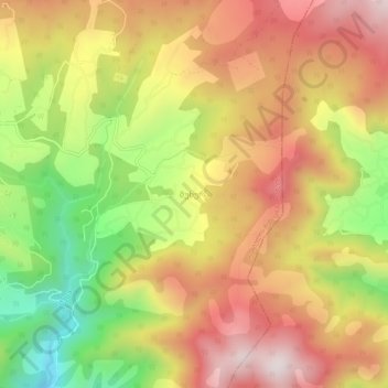 Mukhura topographic map, elevation, terrain