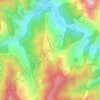 Kastania topographic map, elevation, terrain