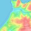 Gwithian topographic map, elevation, terrain
