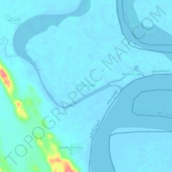 Tin Koke topographic map, elevation, terrain