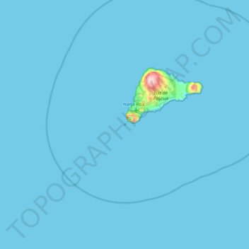 Motu Nui topographic map, elevation, terrain