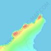 Binn Meanach topographic map, elevation, terrain