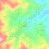 Gunung Kencana topographic map, elevation, terrain