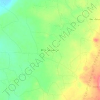 Kalena Rongo topographic map, elevation, terrain