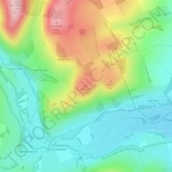 Watch Hill topographic map, elevation, terrain