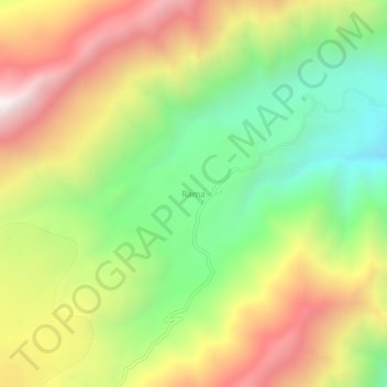 Rama topographic map, elevation, terrain