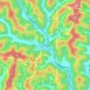 Metz topographic map, elevation, terrain
