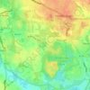 Bickershaw topographic map, elevation, terrain