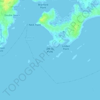 Jeffrey Point topographic map, elevation, terrain