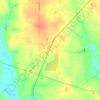 Elko topographic map, elevation, terrain