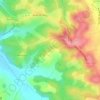 Huron topographic map, elevation, terrain
