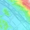 Coyote topographic map, elevation, terrain