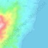Las Marinas topographic map, elevation, terrain