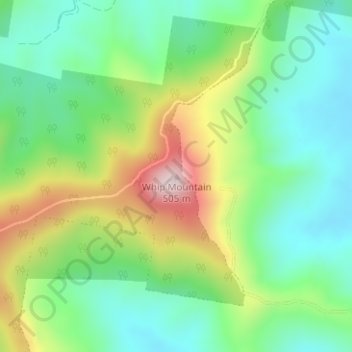Whip Mountain topographic map, elevation, terrain