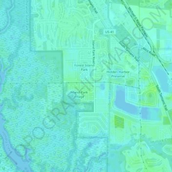 Newport Glen Condos topographic map, elevation, terrain