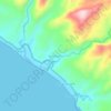 Bambang topographic map, elevation, terrain