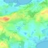 Calzac-Bas topographic map, elevation, terrain