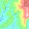 Yayla topographic map, elevation, terrain