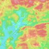 Haliburton topographic map, elevation, terrain