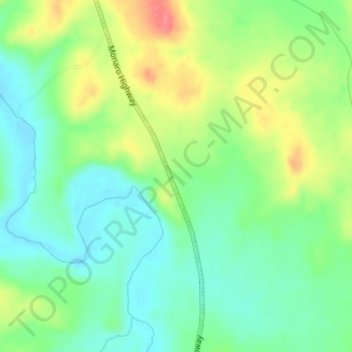 Black Spring topographic map, elevation, terrain