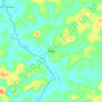 Kpanta topographic map, elevation, terrain